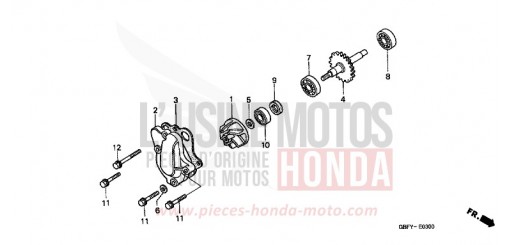 POMPE A EAU CR80R1 de 2001